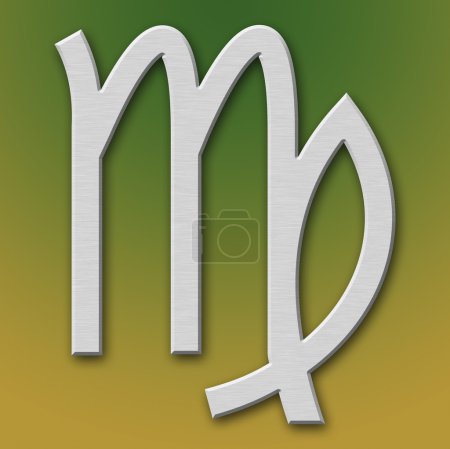 Symbole en aluminium Vierge 