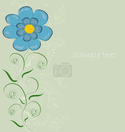 Carte cadeau. Arrière-plan design floral 