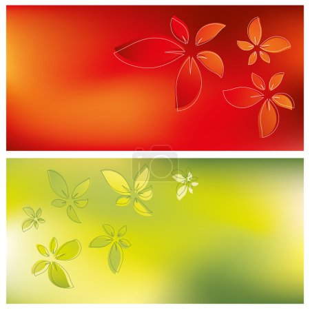 Fonds de carte florale 