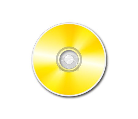 Vecteur CD doré 