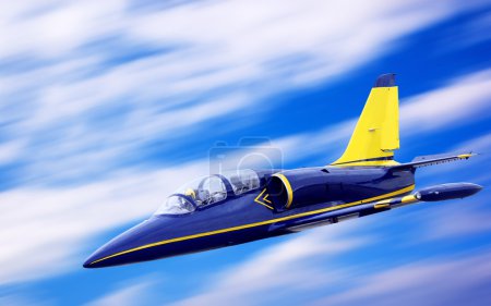 Avion sur le ciel couchant 