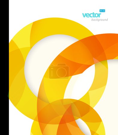Illustration abstraite avec cercles .