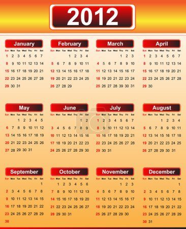 Calendrier 2012 